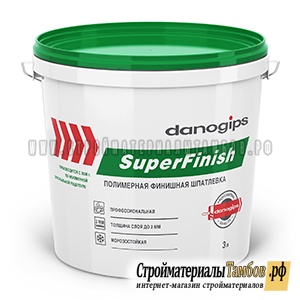 Шпатлевка SHEETROCK SuperFinish (3 л.) универсальная готовая, 5кг; 120шт/пал