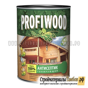 Антисептик тонирующий "PROFIWOOD" атмосферостойкий алкидный сосна 0,7 кг