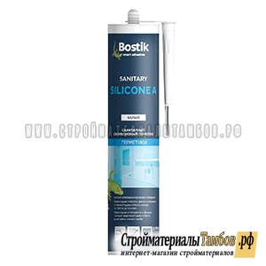 Герметик санитарный силиконовый Sanitary Silicone A белый 0,280 л BOSTIK